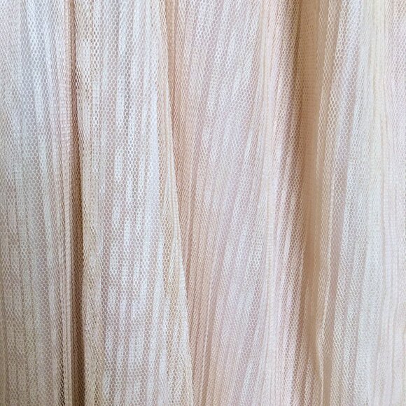 NWT Lush Cream Mesh Overlay Dress - Picture 6 of 8
